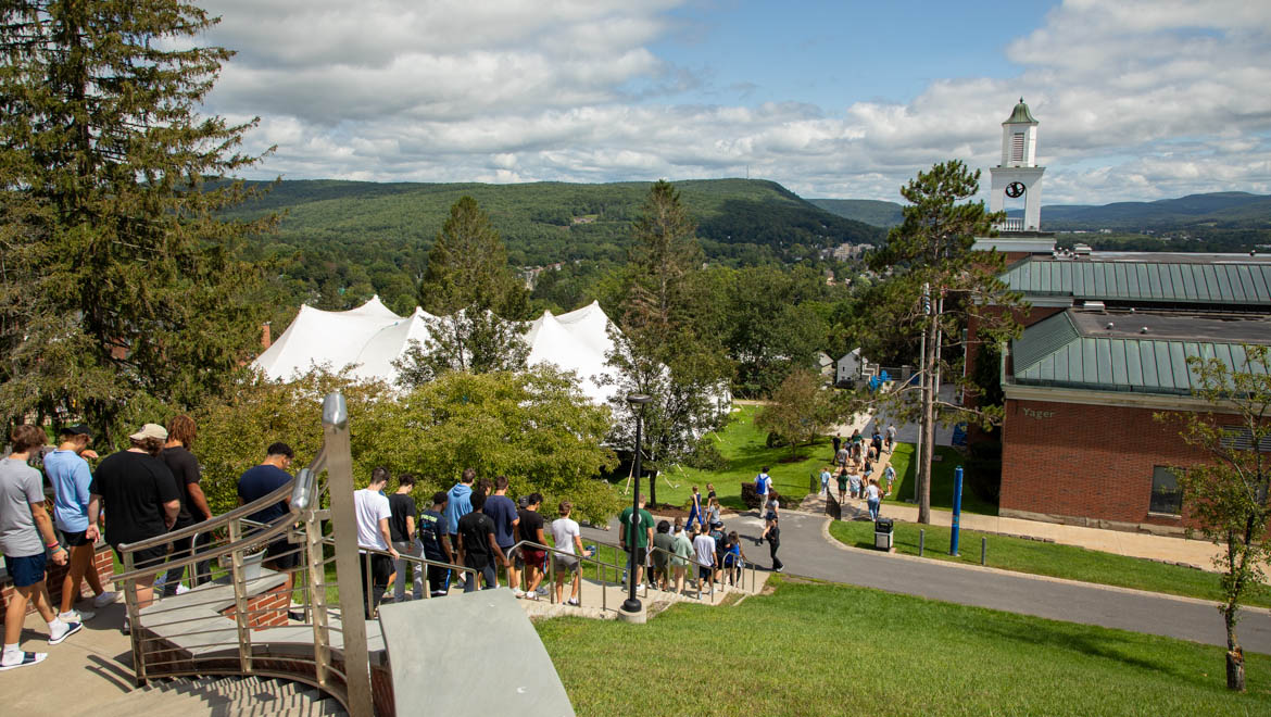 View of Hartwick College campus during Wick Week