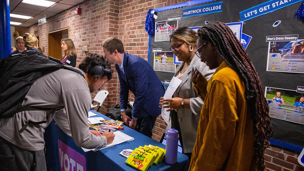 Hartwick College Voter Registration in Dewar Union