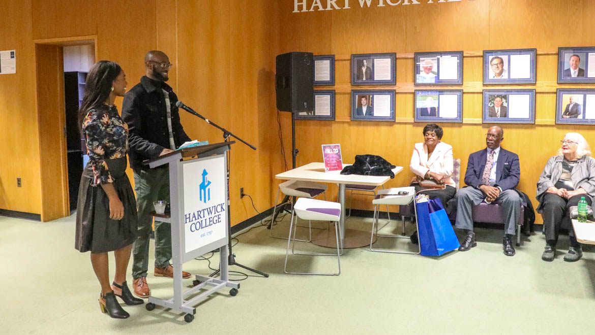 Hartwick College alumni honor and celebrate retired Associate Dean and Director of the Office of Intercultural Affairs Harry Bradshaw Matthews