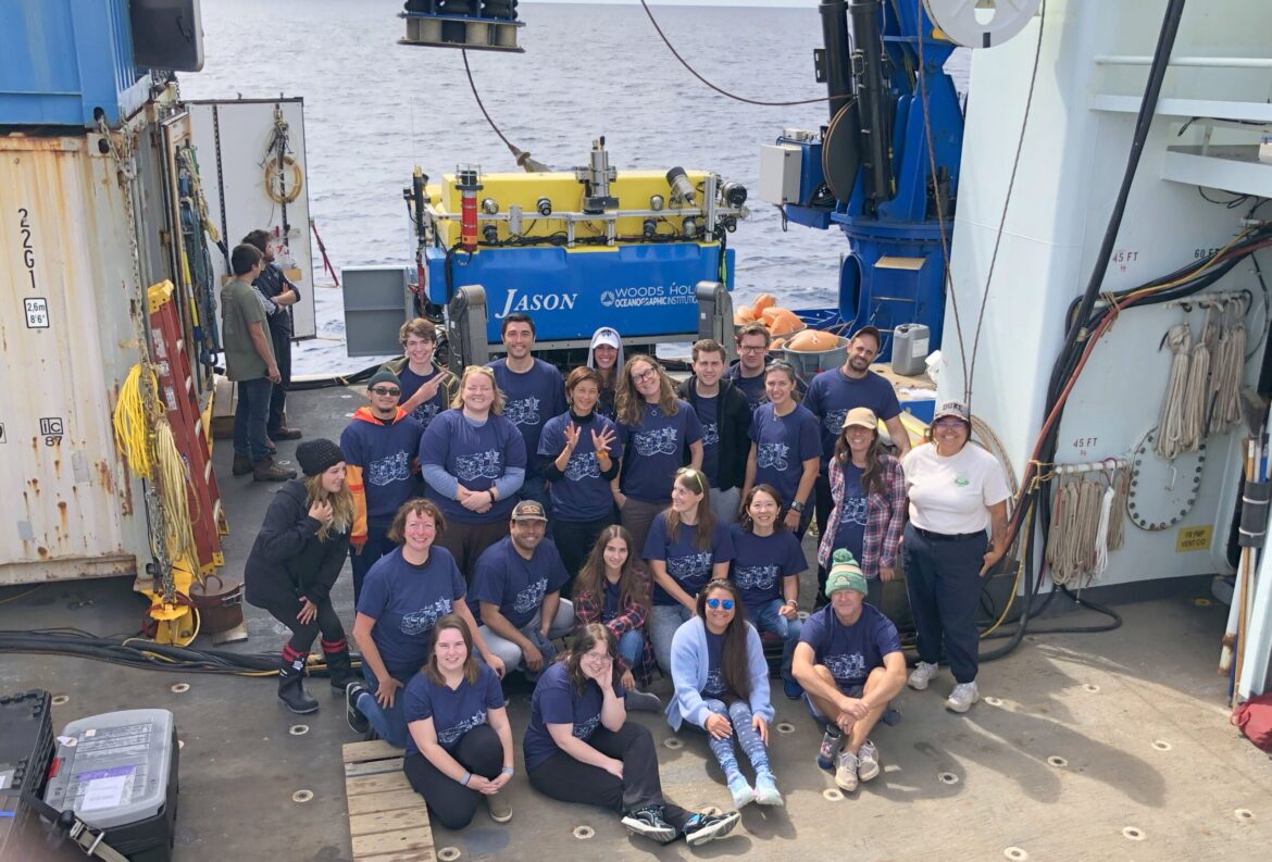 Group on the ship with JASON research vessel