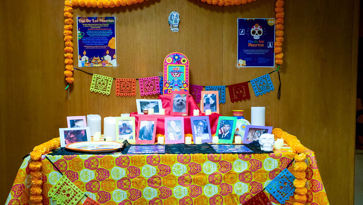 Hartwick College students ofrenda to celebrate Día de los Muertos, Mexico’s Day of the Dead