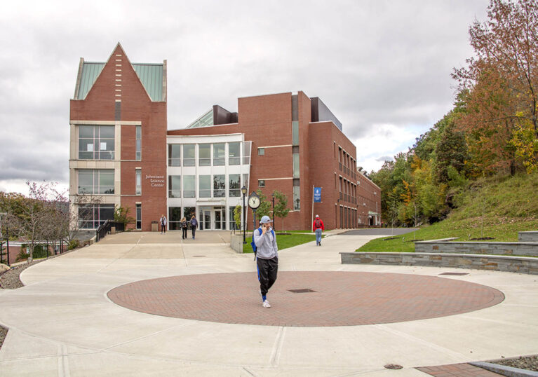Hartwick College Johnstone Science Center and Founders' Way