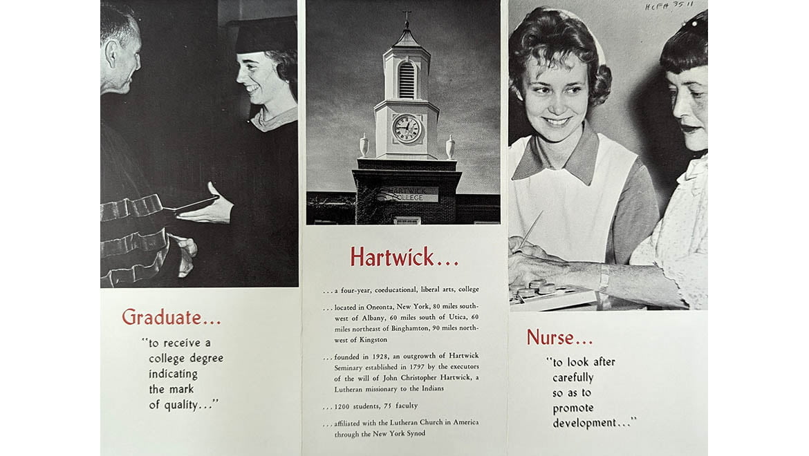 Hartwick College Nursing Brochure, 1959