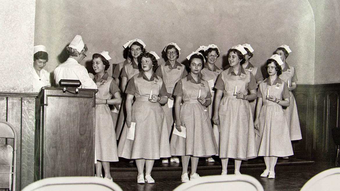 Hartwick College Candle Service for Nursing Students, 1964