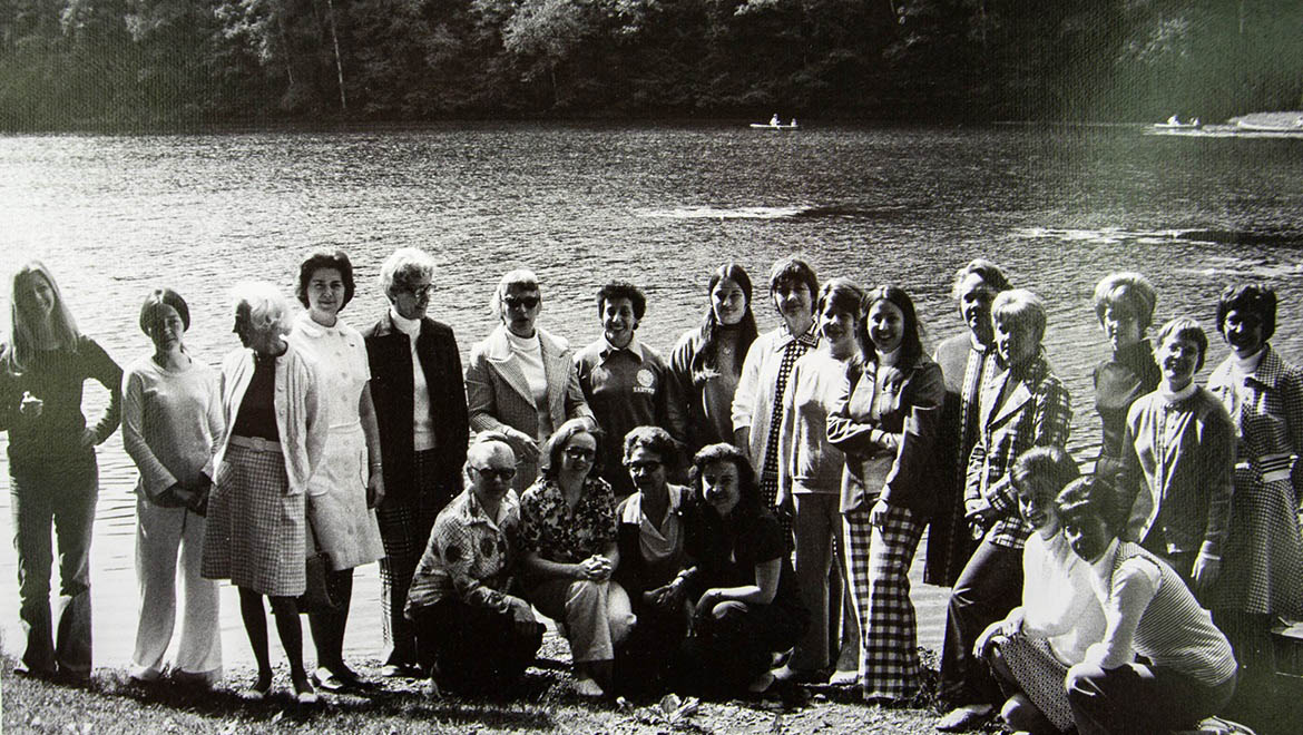 Hartwick College Association of Student Nurses at Pine Lake, 1974