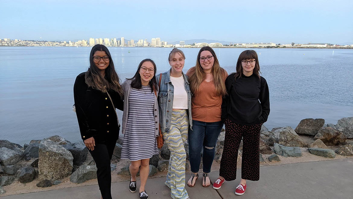 Hartwick College chemistry students in CA for National Chemistry Conference