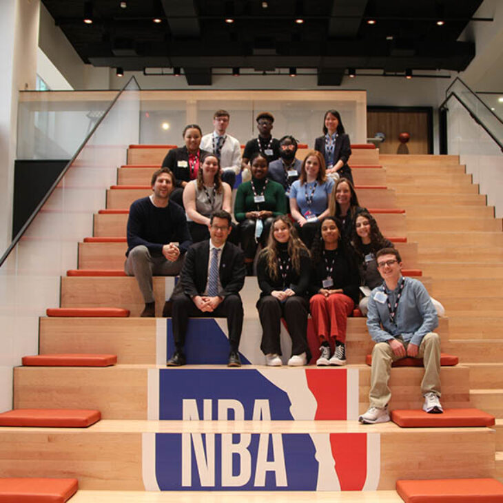Hartwick College students at the NBA in NYC