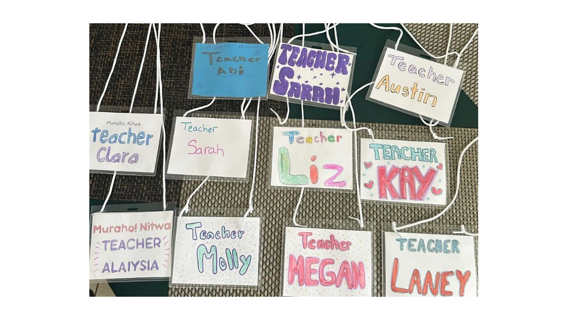 Hartwick College education student teacher name tags