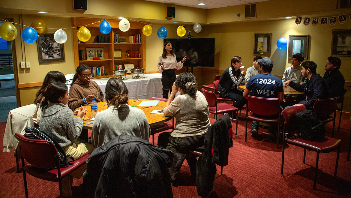 Hartwick students, faculty and staff attend the event Essence of Ramadan.