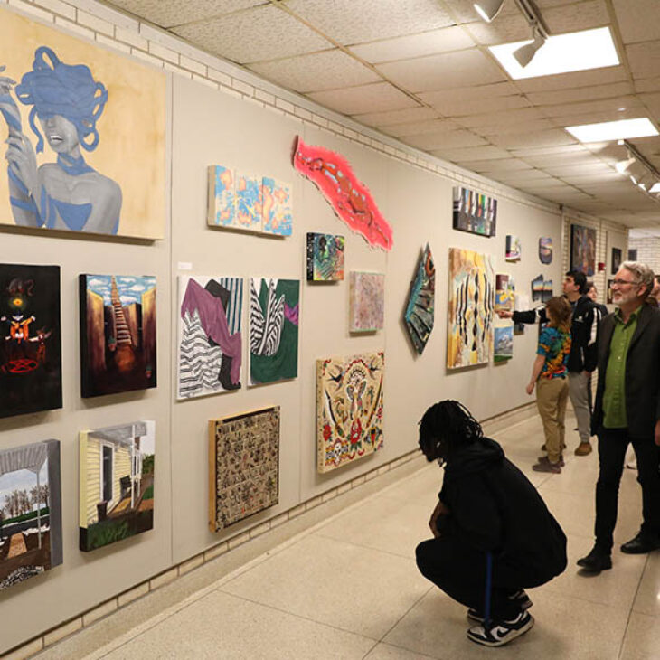 Hartwick College Art Department student work on display in Anderson Center for the Arts