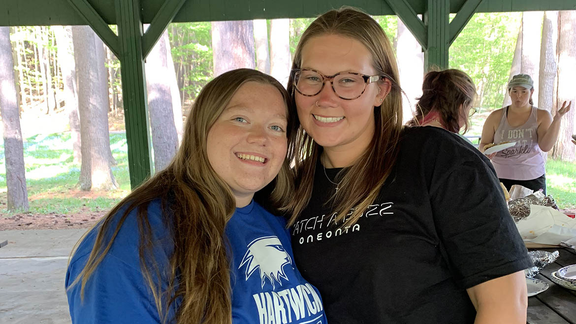 Members of Delta Alpha Pi at picnic