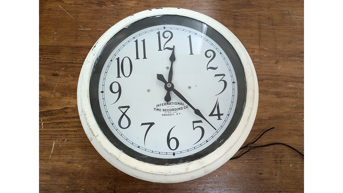 Hartwick College Bresee Hall Clock Back, 1929