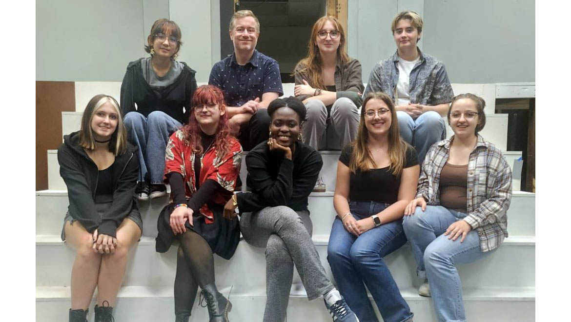 Antigone Cast with Associate Professor Mark Shaw