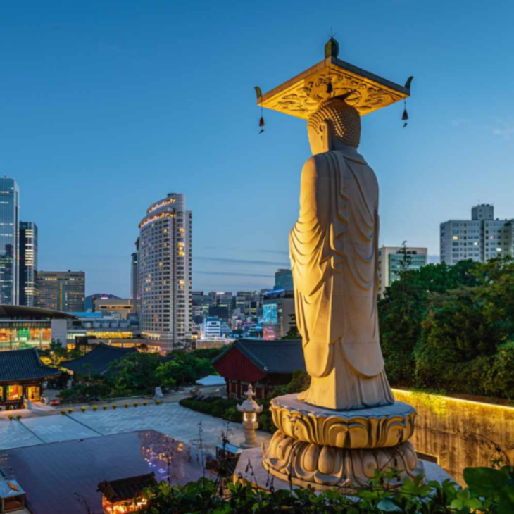 Bongeunsa Temple in Seoul, South Korea