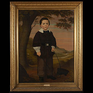 Portrait of young Otto Clark McCrum of Oneonta, painted by John Pardoe