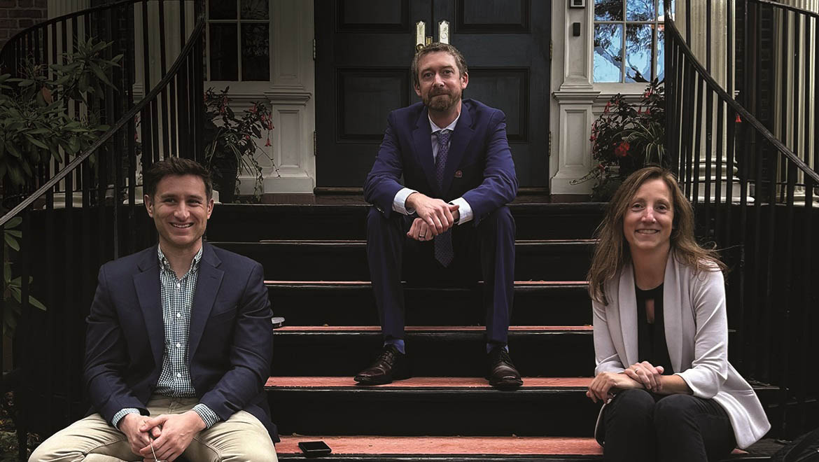Hartwick College Institute of Public Service Co-Chairs Matthew Chick, Zachary McKenney and Laurel Elder