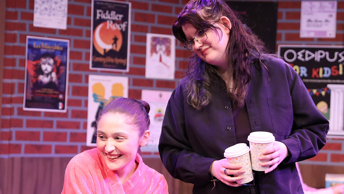 Jas Stuchel ’25 in performance of Snap