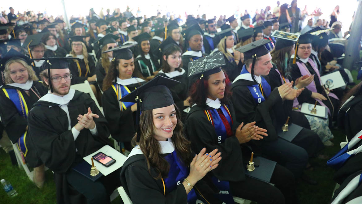 Hartwick College Graduates during Commencement ceremony