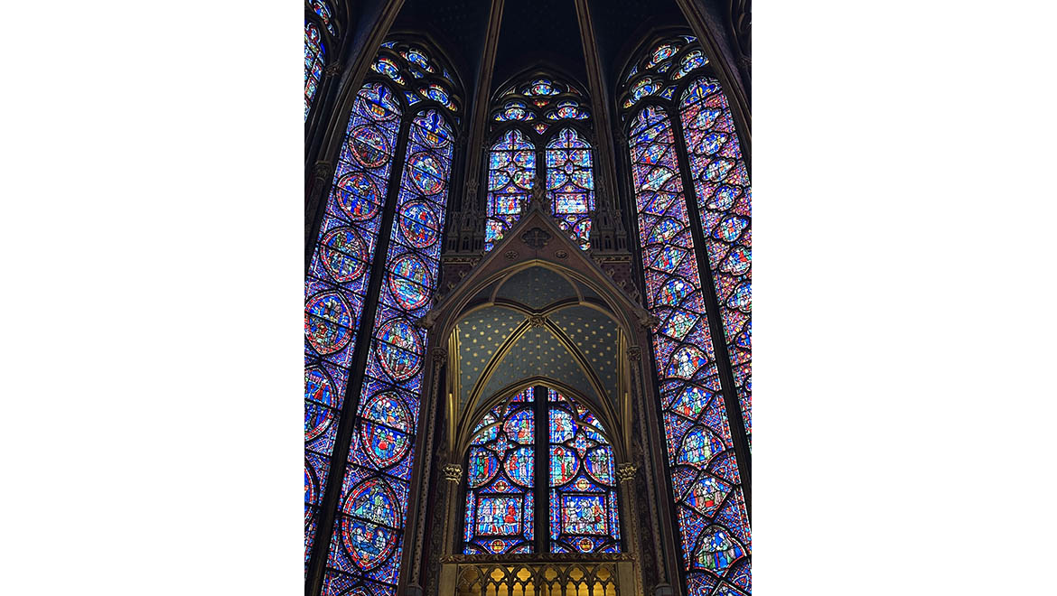 Morgan Einsetler Sainte Chapelle stained glass window