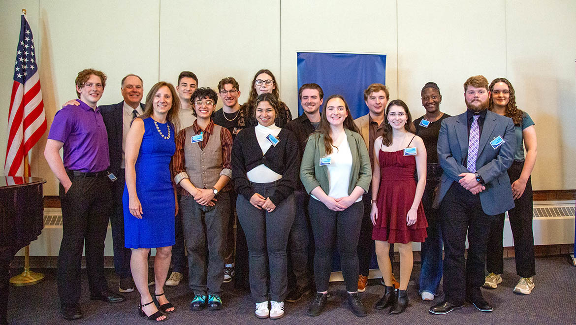 The Stephen L. Green ’59 American Governance Award Honorees, President Mullen and faculty