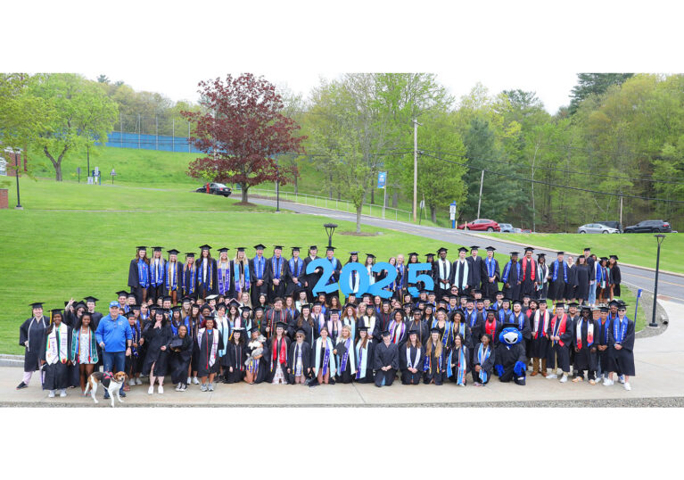Classs of 2025 on Founders' Way, Hartwick College