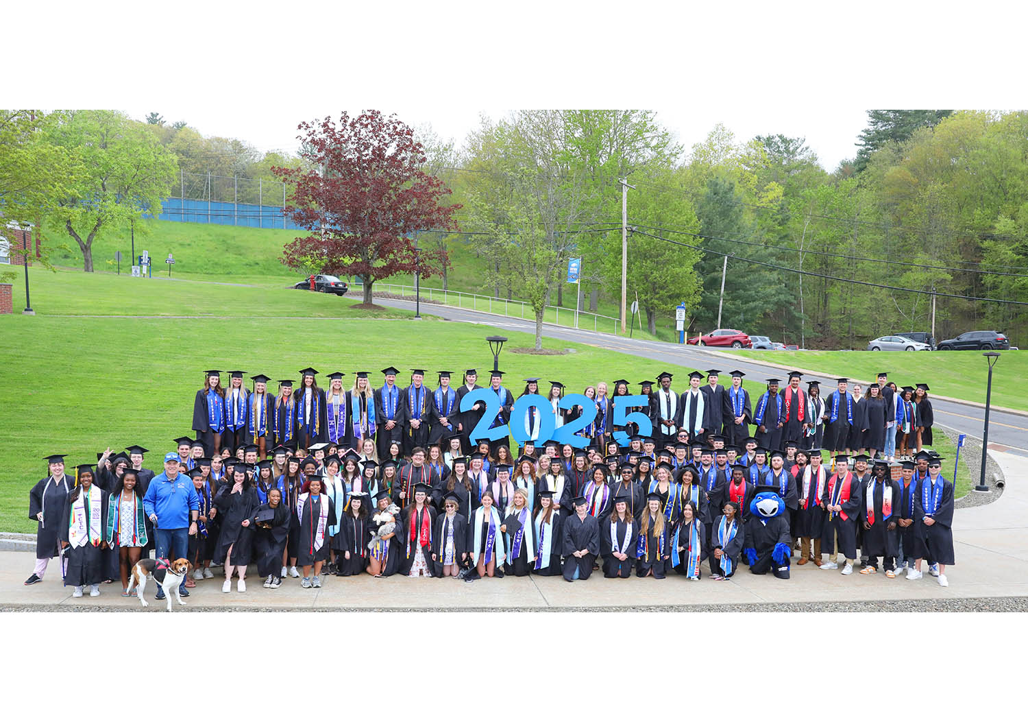 Classs of 2025 on Founders' Way, Hartwick College