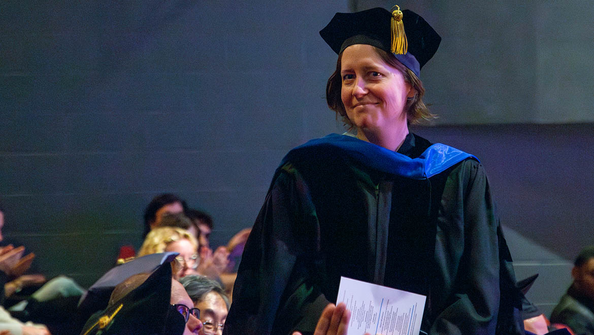Leah Frankel at Honors Convocation