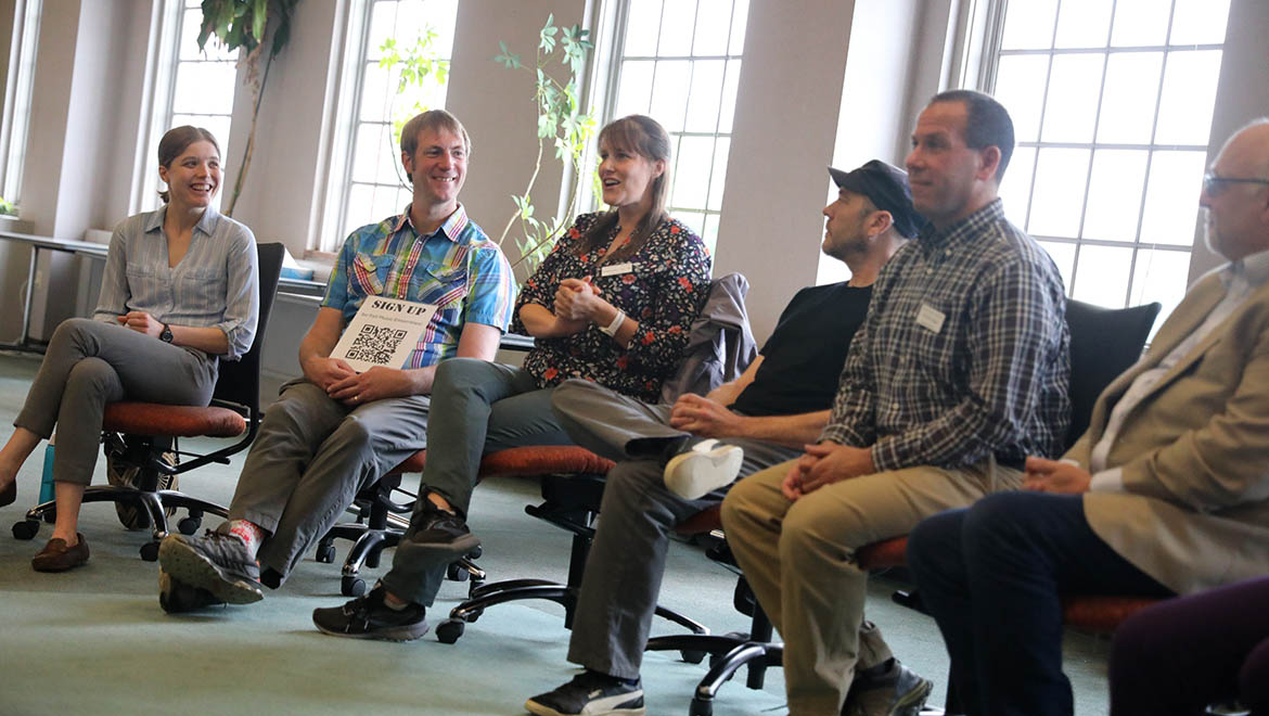 Hartwick College faculty panel discussion during new student Summer Orientation