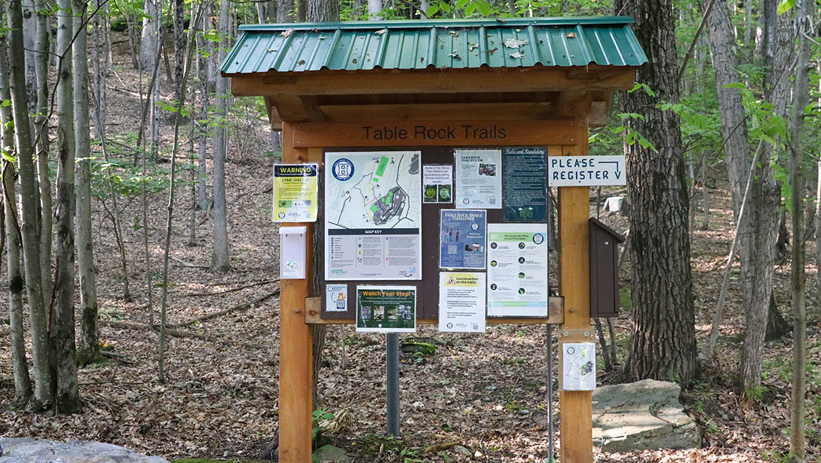 Table Rock Trail Head Kiosk