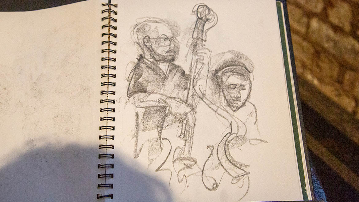Hartwick College Alumni Art Show sketch pad