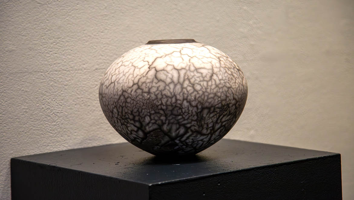 Hartwick College Alumni Art Show ceramic piece
