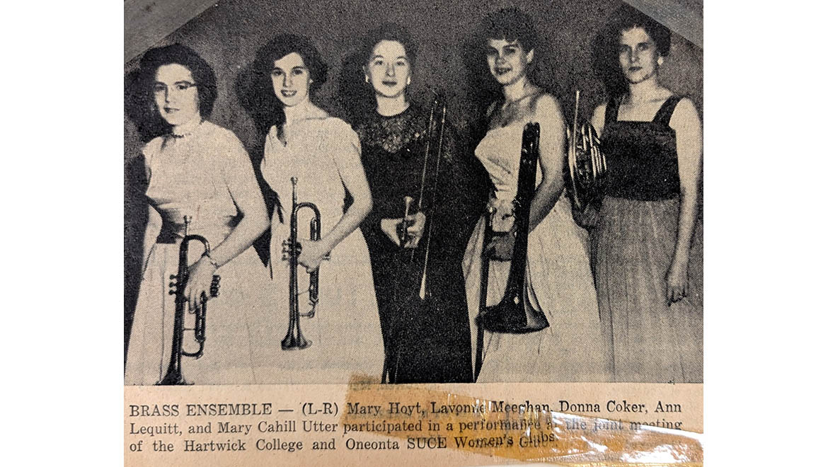 Music performance by members of the Hartwick College and SUNY Oneonta women’s clubs