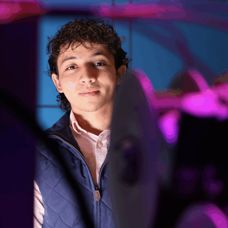 Hartwick student Jefferson Cruz ’26 of South Merrick, N.Y