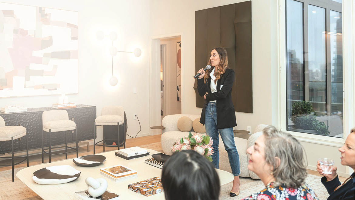 Kathy Osbourne ’11 speaking