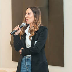 Kathy Osbourne ’11 speaking