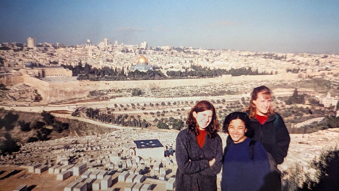 Hartwick College students during J Term in Middle East