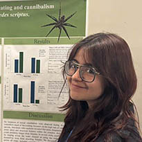 Luna Lopez ’26 presenting study findings at the Catskills Environmental Research and Monitoring (CERM) Conference
