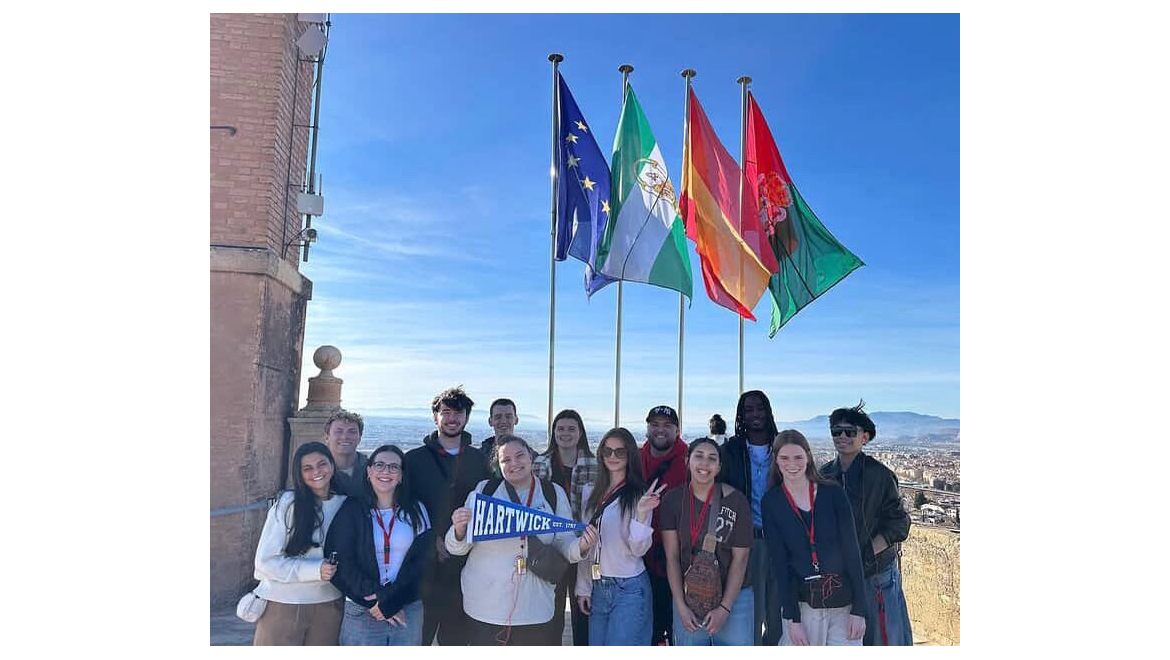 Hartwick College students in Spain during J Term