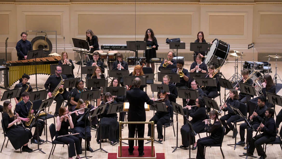 Hartwick College Music Ensemble performing at Carnegie Hall