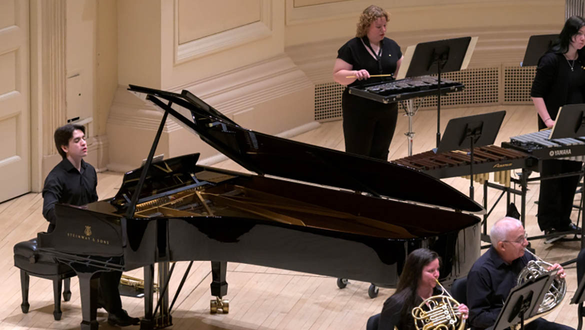 Hartwick College Music Ensemble performing at Carnegie Hall