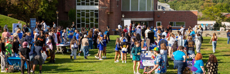 Hartwick College Student Government Association (SGA) Club and Organizations Fair on Frisbee Field