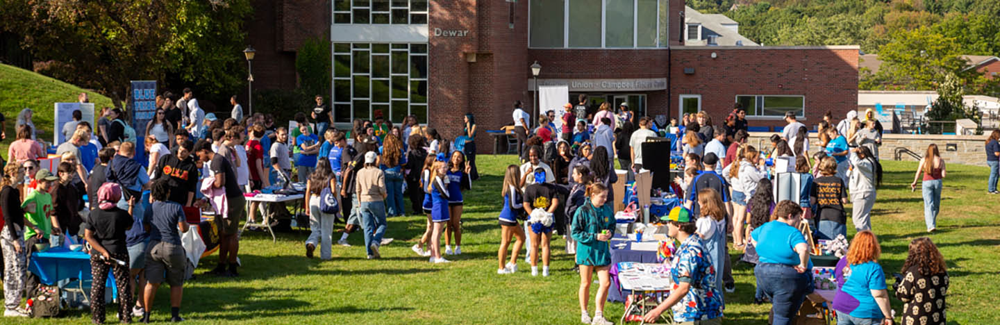 Hartwick College Student Government Association (SGA) Club and Organizations Fair on Frisbee Field