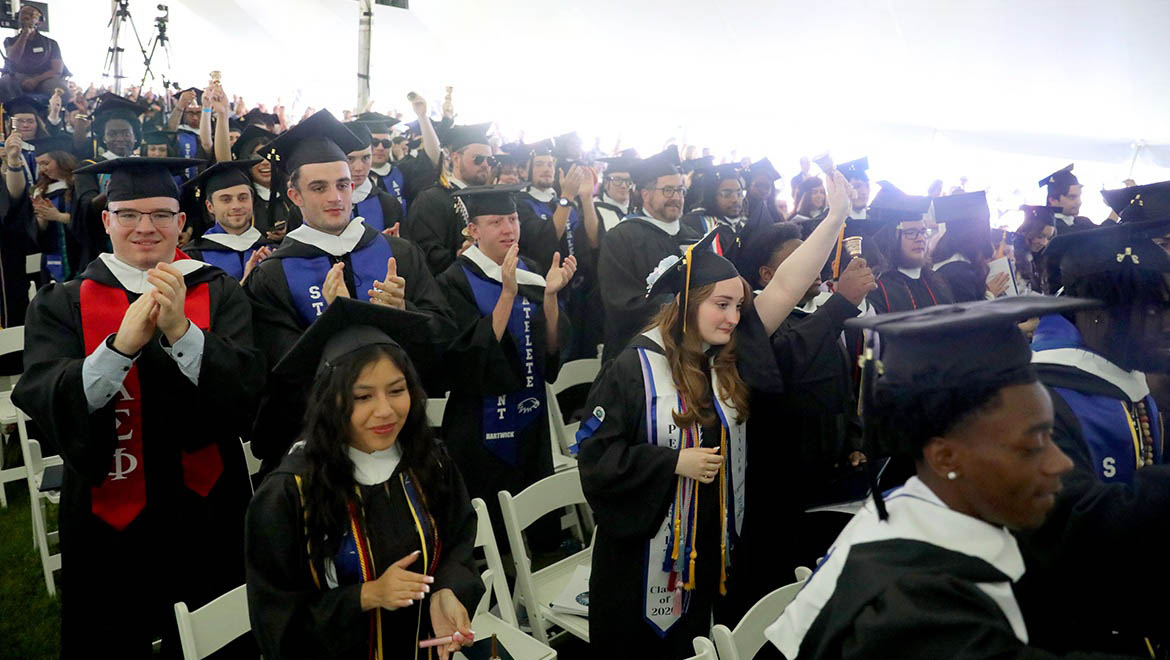 Hartwick College graduates at Commencement