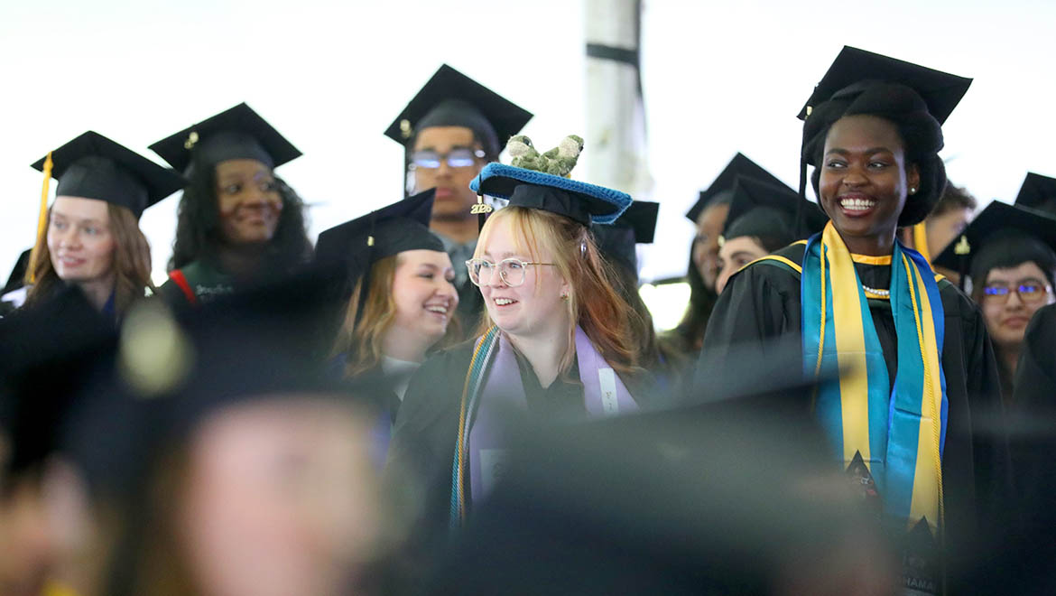 Hartwick College graduates at Commencement