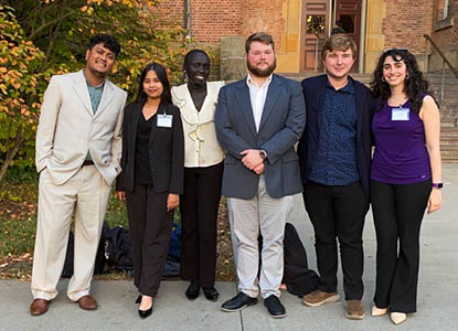 Hartwick College delegates to Model UN