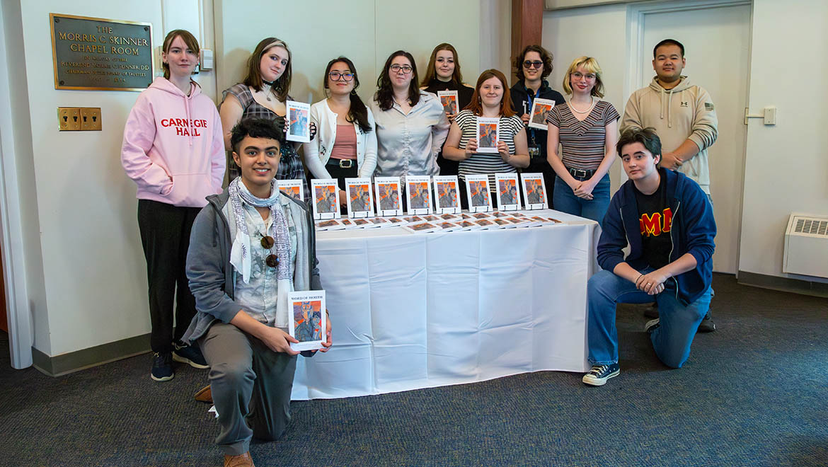 Word of Mouth Magazine Students at Showcase