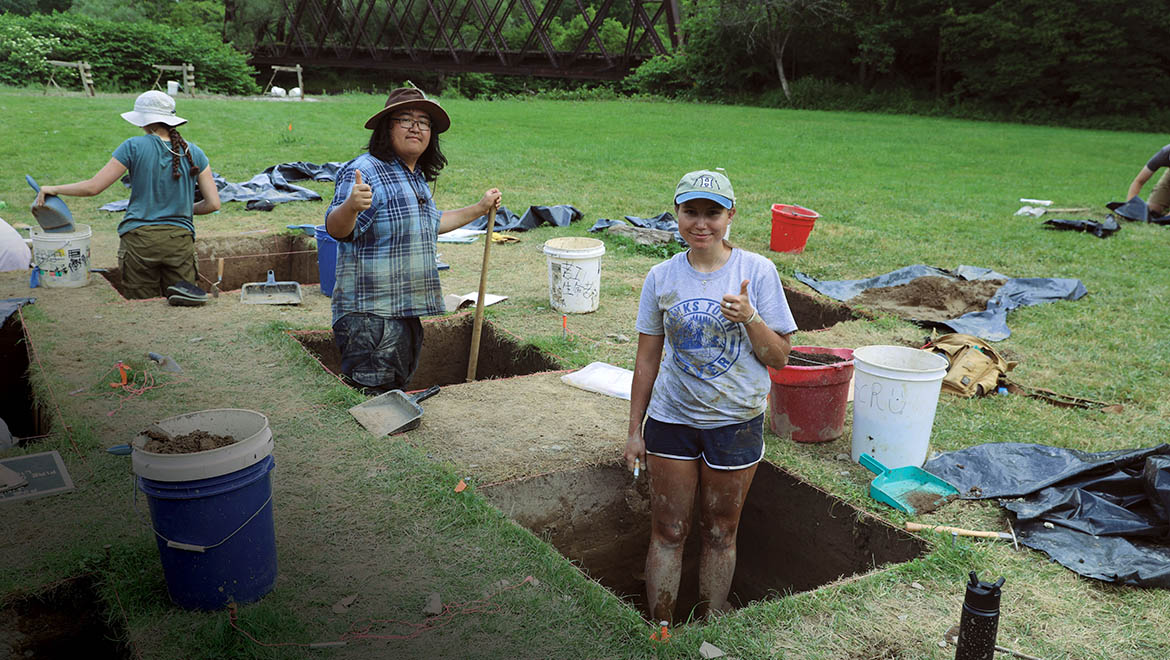 Pine Lake Archeological Field School dig site