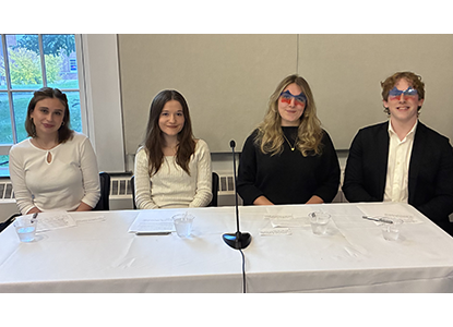 Student Panelists during Candidate Forum